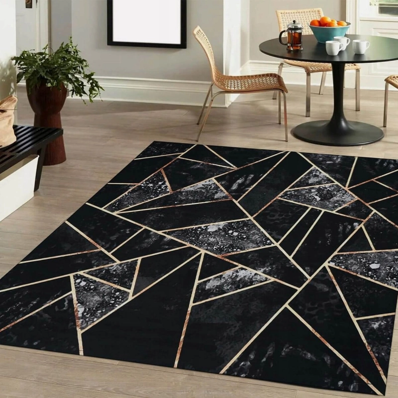 Dywan Nowoczesny do Salonu Efekt 3D Trójkąty 200x300 cm-5.jpg