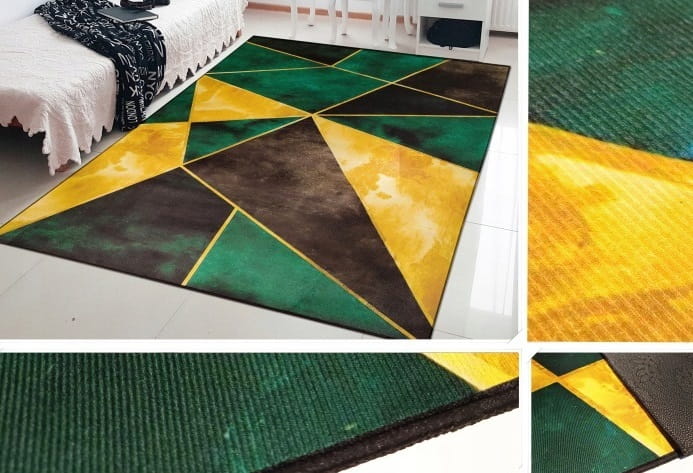Dywan Nowoczesny do Salonu Efekt 3D Trójkąty 200x300 cm-4.jpg