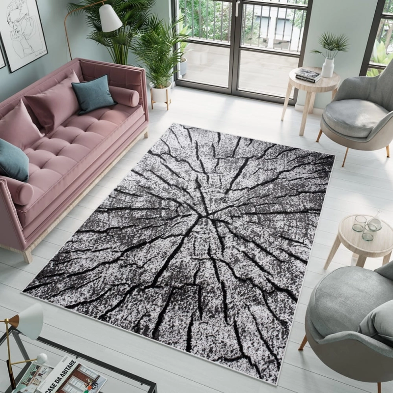 Dywan Nowoczesny do Salonu Efekt 3D Pień Drzewa 180x250 cm-7.jpg